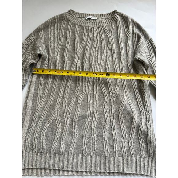 Vince Gray Wool Cashmere Blend Pullover Knit Sweater Women Size XS Quiet Luxury - Picture 6 of 15